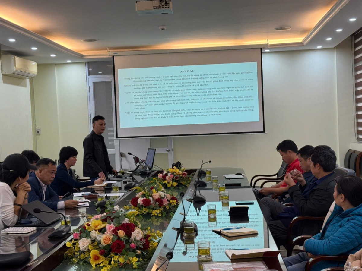 Hội nghị Khoa học hàng năm của Bộ môn Côn trùng và Tuyến trùng,  Viện Bảo vệ thực vật